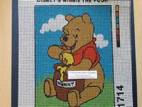 Bedrukt Stramien 46 Winnie the Pooh 13 x 18 cm OP=OP